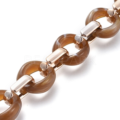 Transparent Acrylic Handmade Cable Chain AJEW-JB00547-05-1