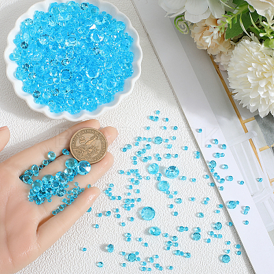 6300Pcs Acrylic Rhinestone Pointed Back Cabochons GACR-SP0001-03C-1