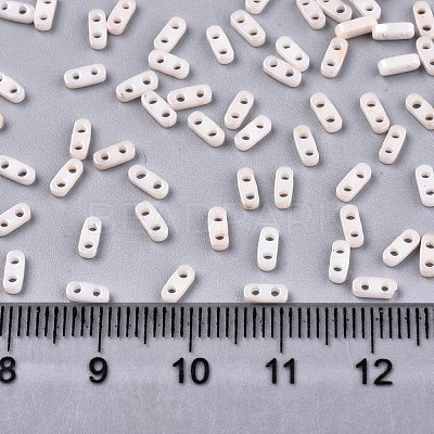 FGB 2-Hole Glass Seed Beads X-SEED-S031-S-SQ1204R-1