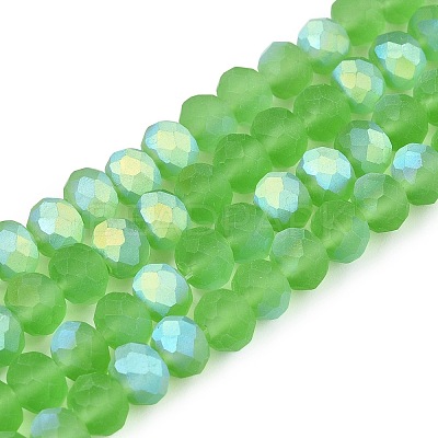 Transparent Glass Beads Strands EGLA-A044-T6mm-MB11-1