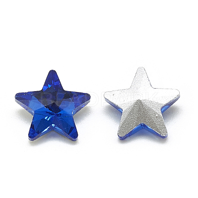 Pointed Back Glass Rhinestone Cabochons RGLA-T085-10mm-11-1