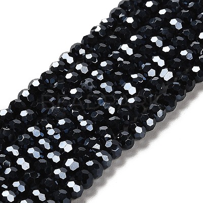 Electroplate Glass Bead Strands X-EGLA-R015-4mm-15-1
