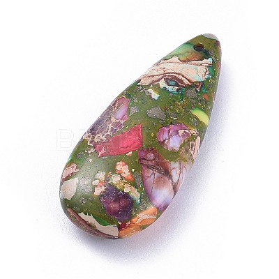 Natural Regalite/Imperial Jasper/Sea Sediment Jasper Pendants X-G-F590-07-1
