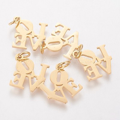 PVD Vacuum Plating 304 Stainless Steel Pendants STAS-Q201-T460G-1