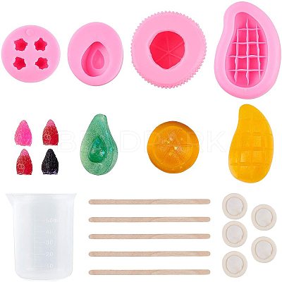 3D Fruits Food Grade Silicone Molds Kits DIY-PH0004-76-1