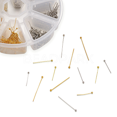 Brass Ball Head Pins KK-TA0007-16-1