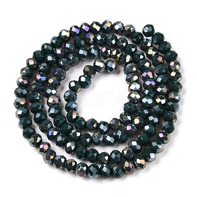 Electroplate Glass Beads Strands EGLA-A044-P3mm-B12-1