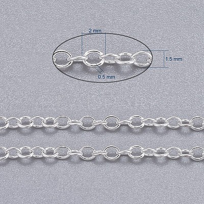 Brass Cable Chains X-CHC-034Y-S-NF-1