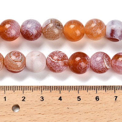 Dyed Natural Agate Beads Strands G-G203-10K-12mm-1