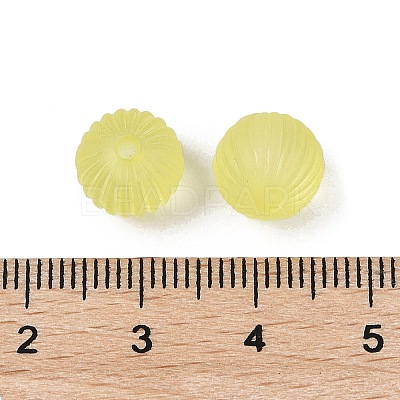 Transparent Acrylic Corrugated Beads FACR-S040-046-1