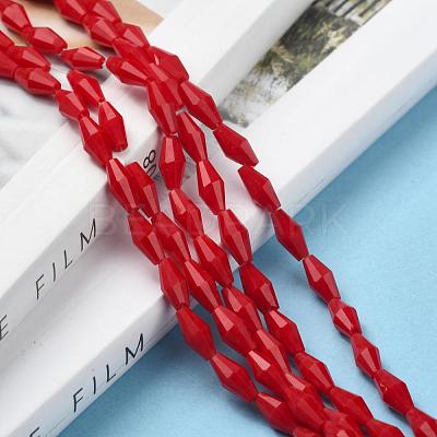 Opaque Glass Beads Strands GLAA-P001-03A-08-1