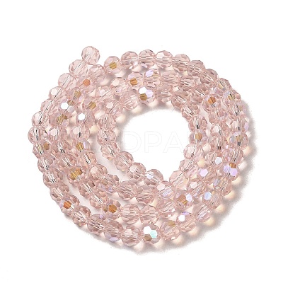 Electroplate Transparent Glass Beads Strands LS-EGLA-A035-T6mm-L20-1