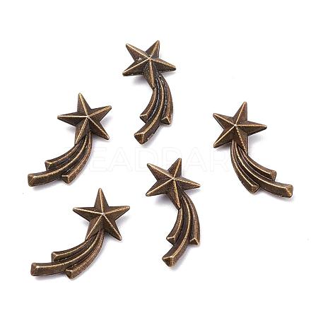 Zinc Alloy Cabochons PALLOY-WH0036-23AB-1-1