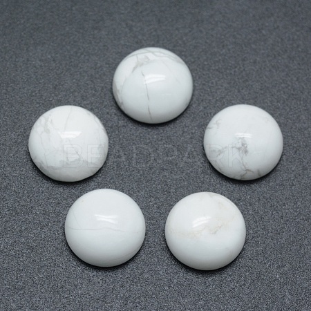 Natural Howlite Cabochons G-P393-R32-10mm-1