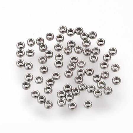 Tarnish Resistant 304 Stainless Steel Spacer Beads STAS-R065-80-1