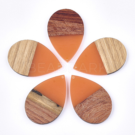 Resin & Walnut Wood Pendants RESI-T023-02A-1