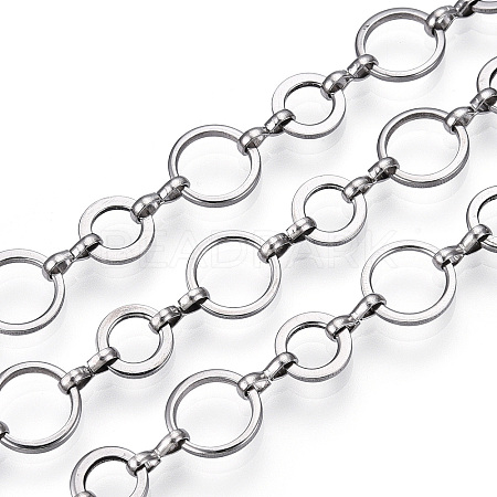 Tarnish Resistant 661 Stainless Steel Mother-son Chains CHS-T005-03P-1