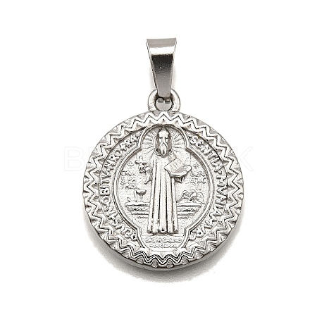 304 Stainless Steel Pendants STAS-B086-10E-P-1