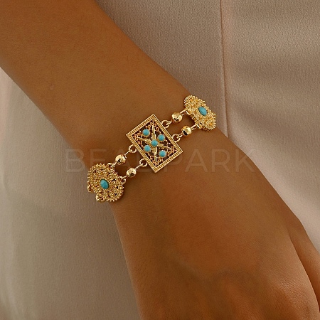 Stylish Alloy Resin Link Bracelets for Women MM5858-2-1