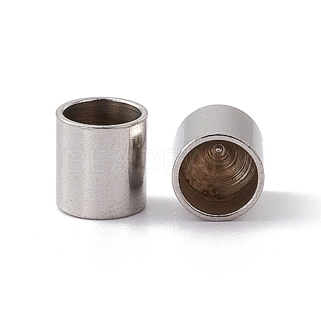 Tarnish Resistant 201 Stainless Steel Cord Ends STAS-G288-01C-P-1