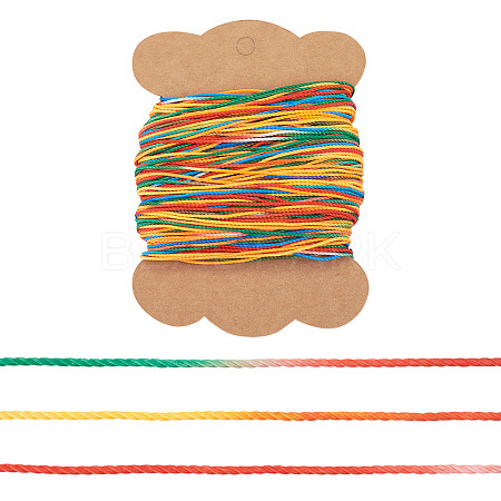 50M Gradient Color Waxed Polyester Cords YC-TADJ0001-04E-1