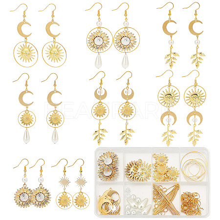 SUNNYCLUE DIY Sunflower Earring Making Kit DIY-SC0020-30-1