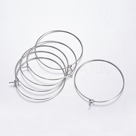 Brass Wine Glass Charm Rings Hoop Earrings X-EC067-4NF-1
