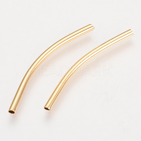 Brass Tube Beads KK-Q735-395G-1