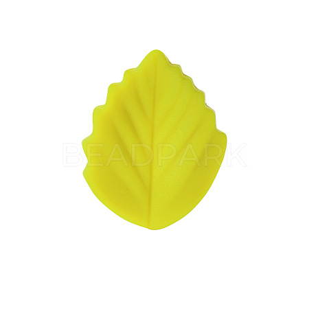 Leaf Silicone Beads SI-JX0038A-08-1