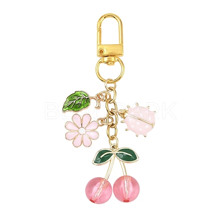 Alloy Enamel Pendant Decorations HJEW-YW00280-02-1