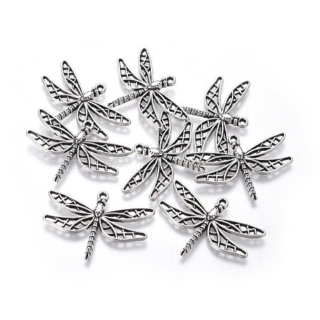 Tibetan Style Alloy Pendants TIBEP-A12-3725-AS-FF-1