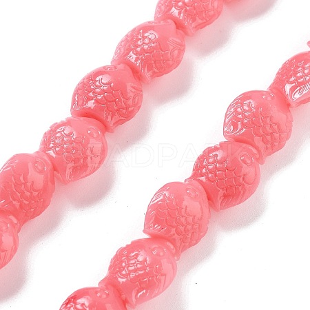 Synthetic Coral Carved Beads Strands CORA-C003-13B-05-1