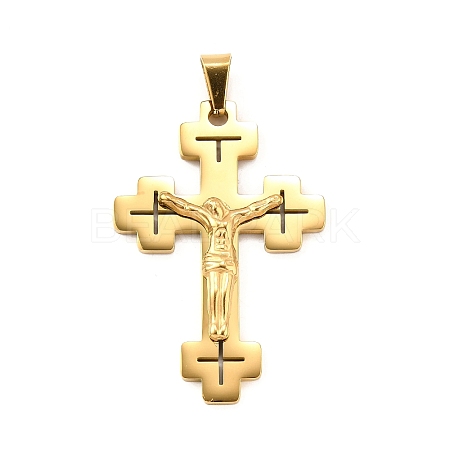 304 Stainless Steel Big Pendants STAS-R171-02G-1