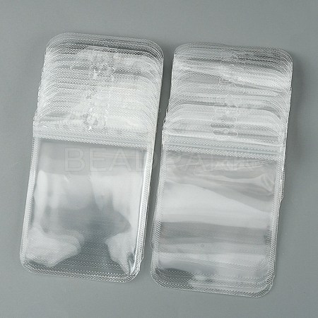 30Pcs Transparent Plastic Resealable Packaging Bags OPP-FS0001-06D-1