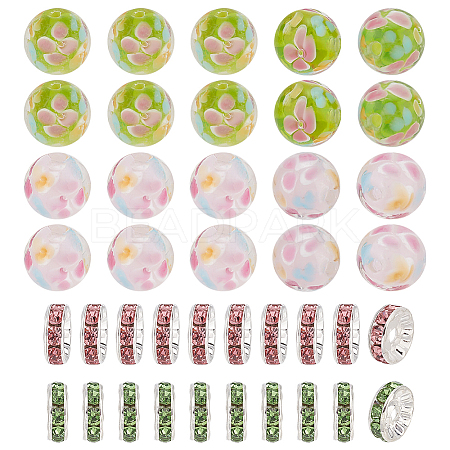 GOMAKERER DIY Flower Beads Jewelry Making Finding Kits DIY-GO0001-79-1