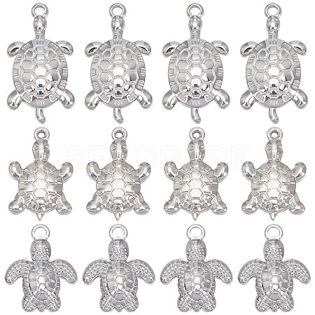 SUNNYCLUE 30Pcs 3 Style Stainless Steel Pendant STAS-SC0004-58-1