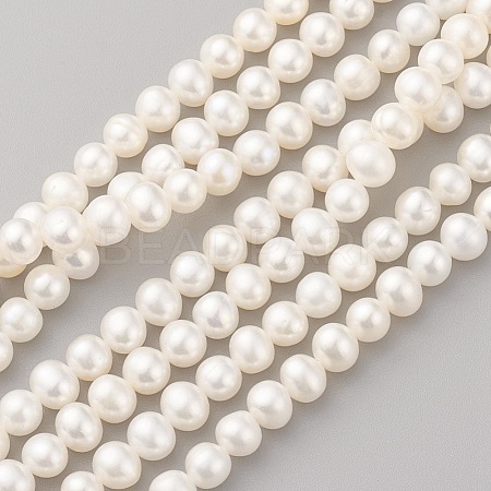 Natural Cultured Freshwater Pearl Beads Strands PEAR-G007-19-1