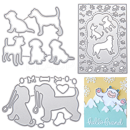 Pet Gog Frame Metal Cutting Dies Stencils DIY-GF0001-19-1