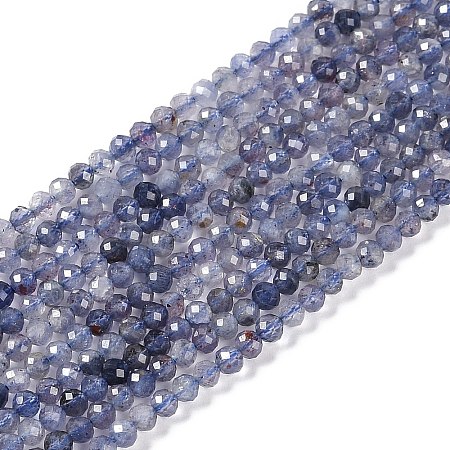 Natural Iolite Beads Strands LS-G-N342-32-1