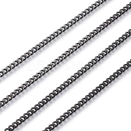304 Stainless Steel Twisted Chains Curb Chains CHS-H007-39B-1