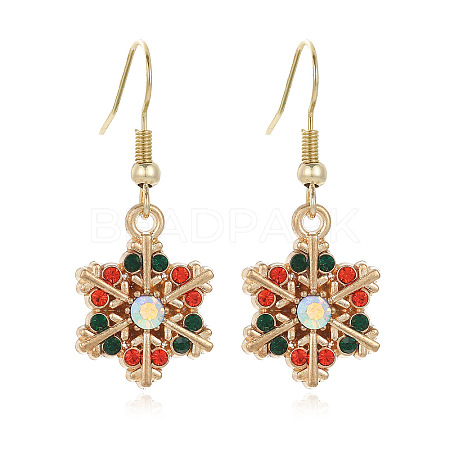 Snowflake Alloy Dangle Earrings FS-WGD9918-11-1
