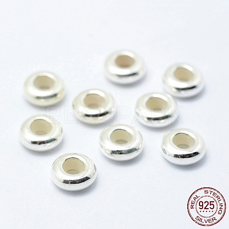 925 Sterling Silver Beads STER-I014-7mm-24S-1