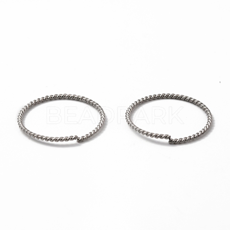 Non-Tarnish 304 Stainless Steel Open Jump Rings STAS-L262-36F-P-1