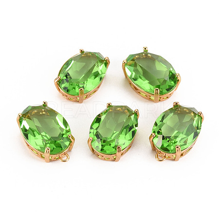 Transparent Glass Pendants GLAA-S193-009C-1