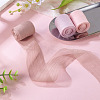3 Rolls 3 Colors Wrinkle Polyester Ribbon OCOR-TA0002-98B-6