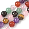 Natural Mixed Gemstone Beads Strands G-P574-A02-8mm-2