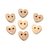 Carved 2-hole Basic Sewing Button Shaped in Heart NNA0YZA-3