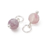 Natural Plum Blossom Tourmaline Pendants PALLOY-JF05440-03-2