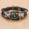 12 Constellations PU Leather Multi-strand Bracelets WGFD09F-03-1