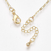 Brass Link Chain Necklace Making NJEW-S383-105-2